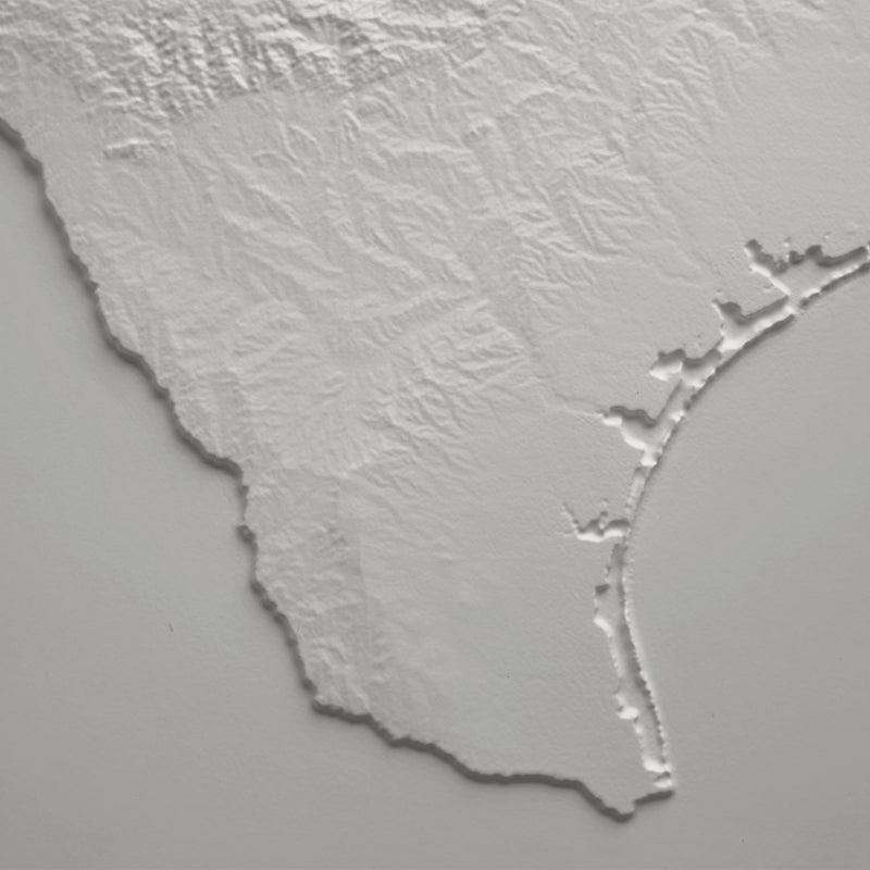 Texas 3D Raised Relief Map - Muir Way - 3D