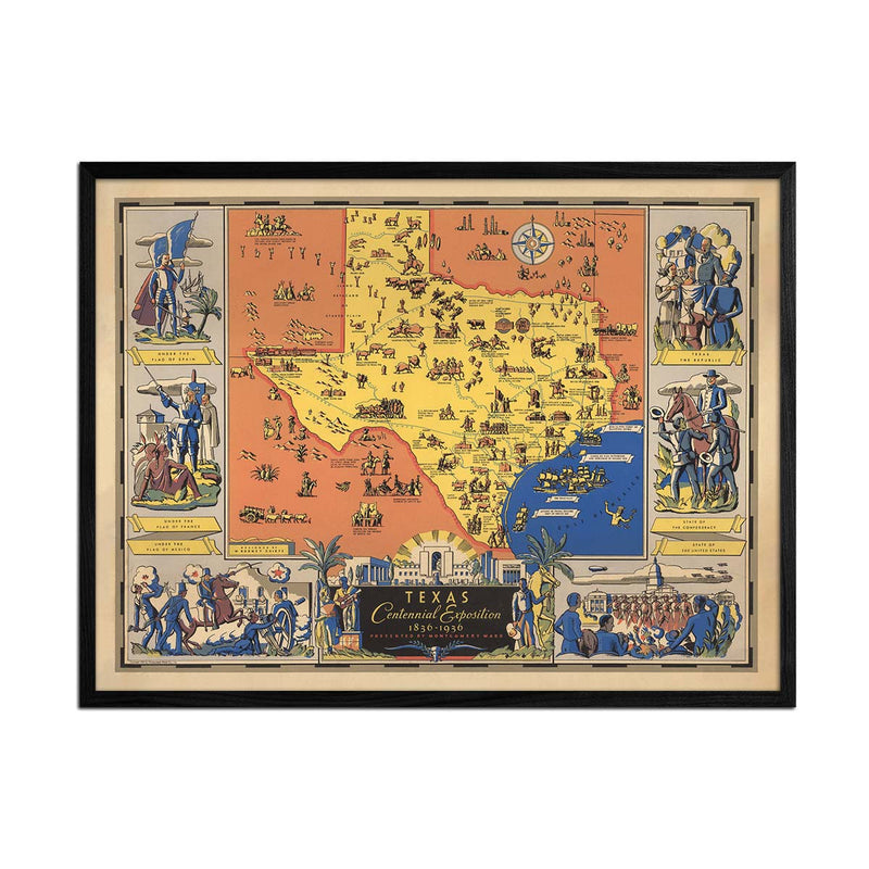 Texas Centennial Exposition 1936 Map