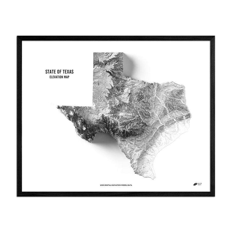 Texas Elevation Map - Muir Way - Elevation