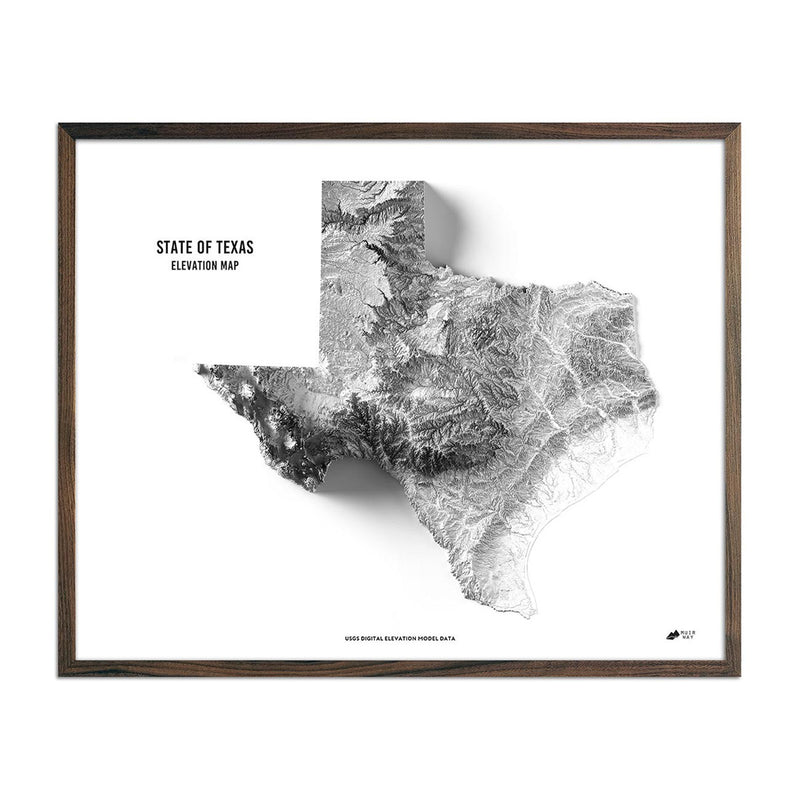 Texas Elevation Map - Muir Way - Elevation