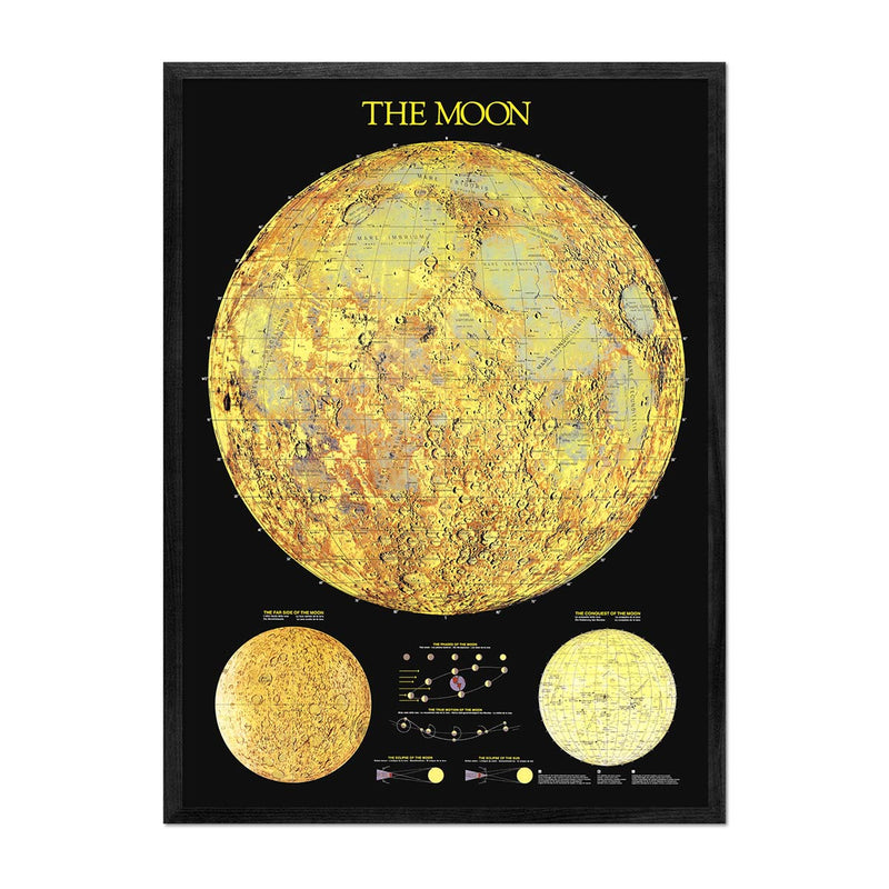 The Moon 1988 - Muir Way - Vintage Map
