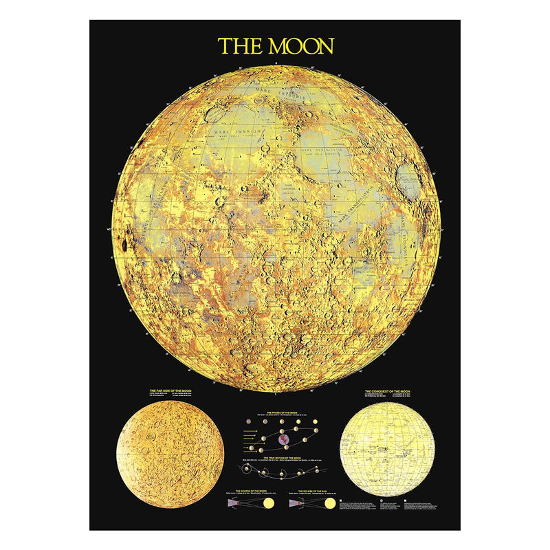 The Moon 1988 - Muir Way - Vintage Map