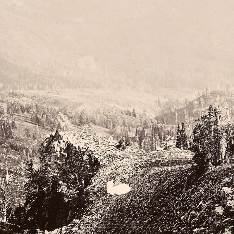 The Teton Range, South, Yellowstone 1873 - Muir Way - Photograph