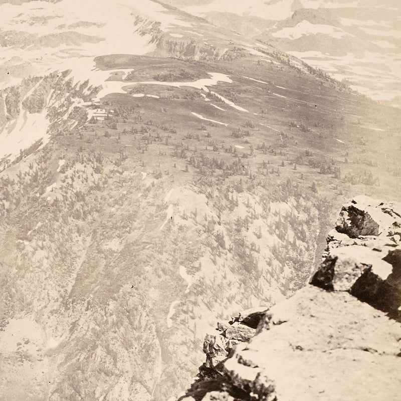 The Three Tetons, Mt. Hayden, Yellowstone 1873 - Muir Way - Photograph