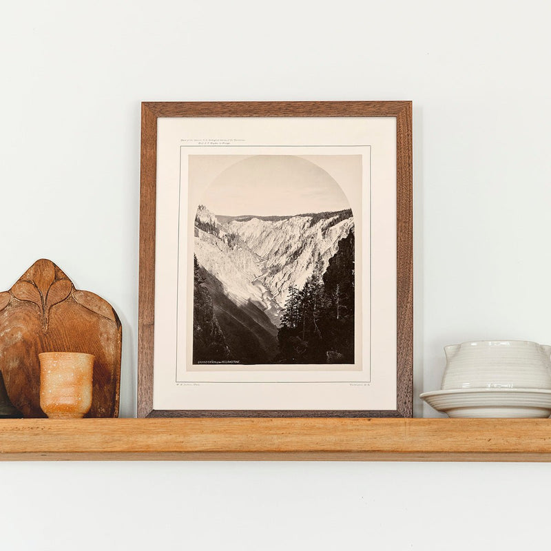 The Grand Canyon, from the Falls, Yellowstone 1873 - Muir Way - Photograph