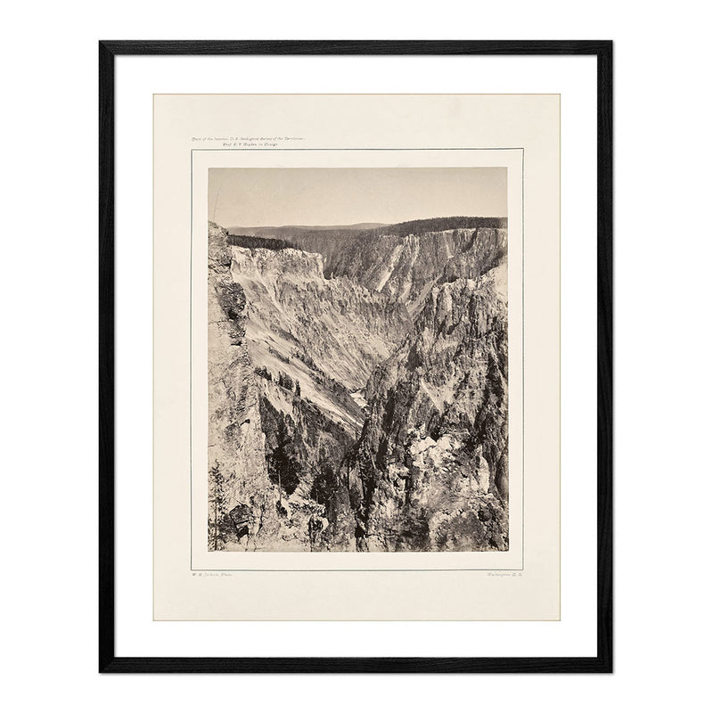 The Grand Canyon, One Mile Below the Falls, Yellowstone 1873 - Muir Way - Photograph
