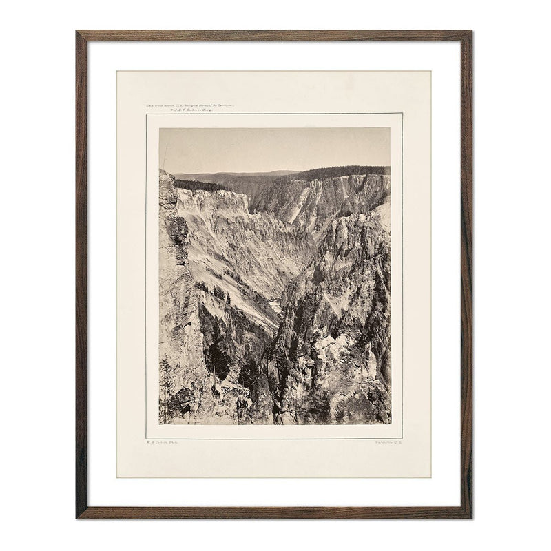 The Grand Canyon, One Mile Below the Falls, Yellowstone 1873 - Muir Way - Photograph