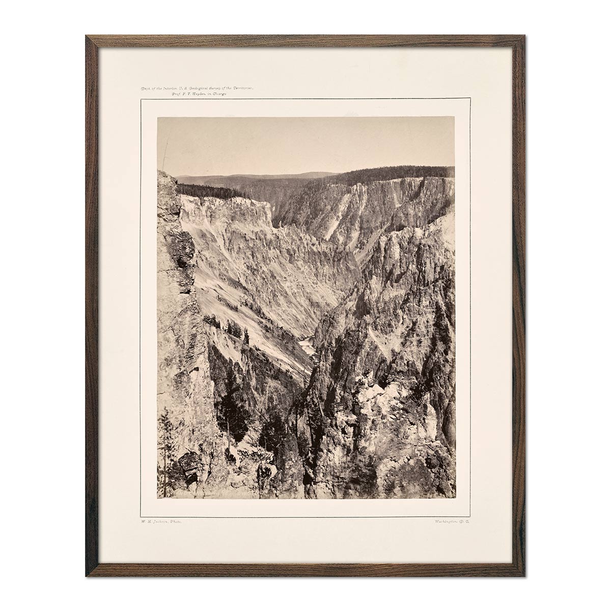 Photograph of the Grand Canyon, One Mile Below the Falls