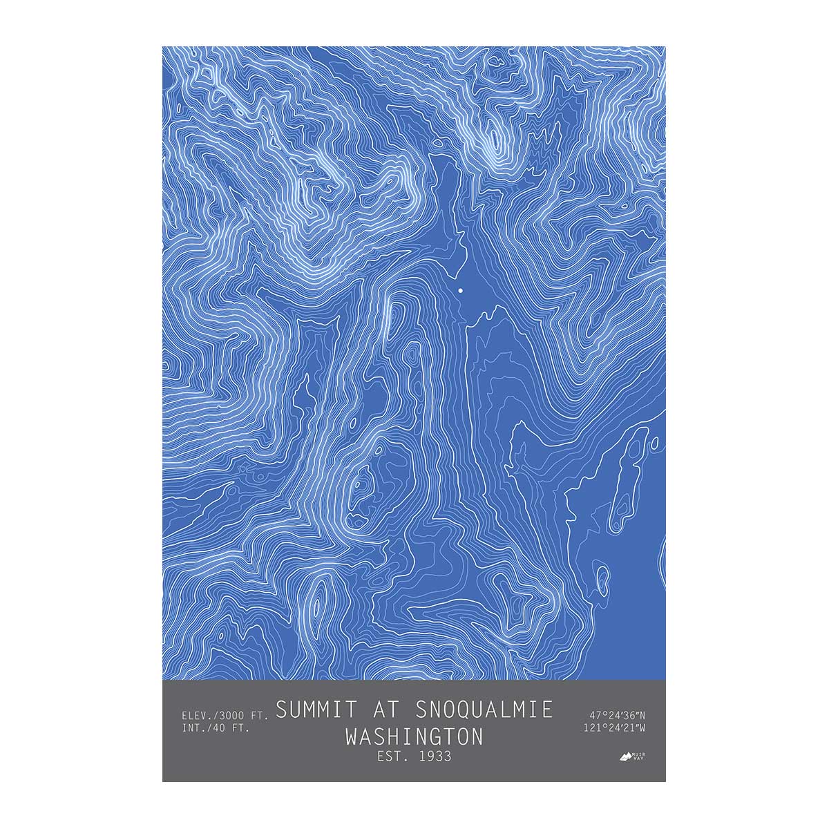 Summit Ridge Maps The Summit, Washington-TOPO Series Map - Muir Way
