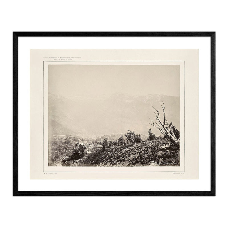 The Teton Range, South, Yellowstone 1873 - Muir Way - Photograph