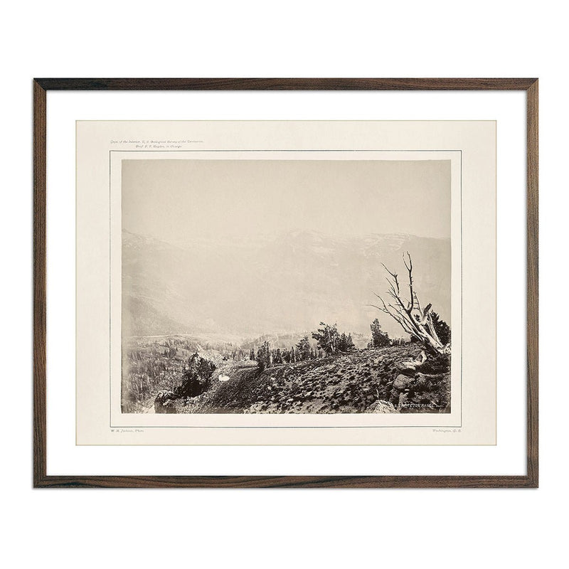 The Teton Range, South, Yellowstone 1873 - Muir Way - Photograph