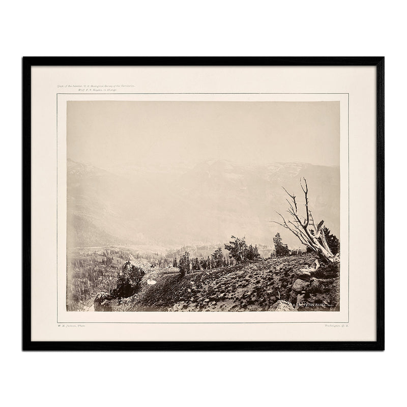 The Teton Range, South, Yellowstone 1873 - Muir Way - Photograph