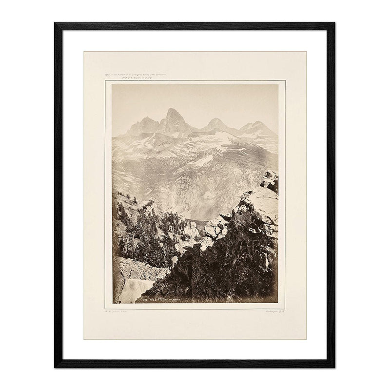 The Three Tetons, Mt. Hayden, Yellowstone 1873 - Muir Way - Photograph