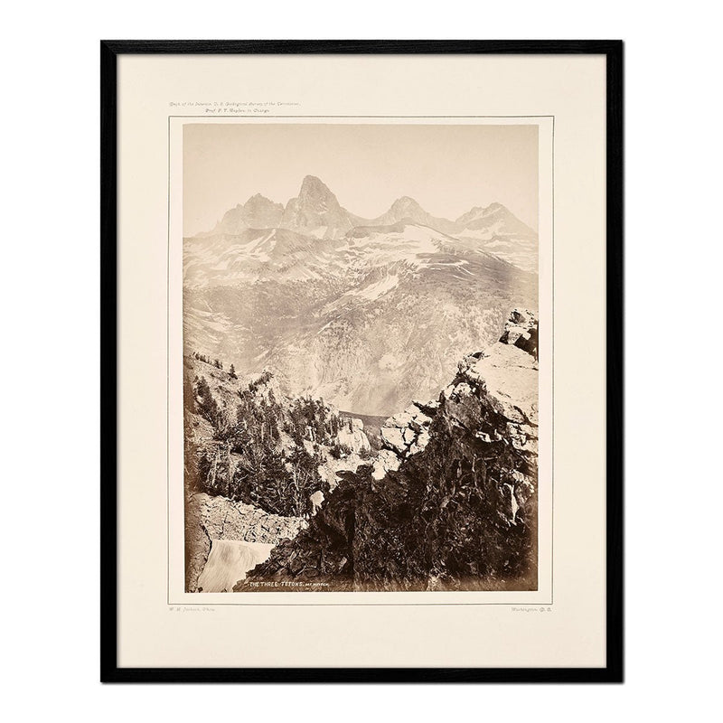 The Three Tetons, Mt. Hayden, Yellowstone 1873 - Muir Way - Photograph