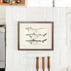 Thrasher Shark, Horned Dogfish, and Tope (Oil Shark) Art Print