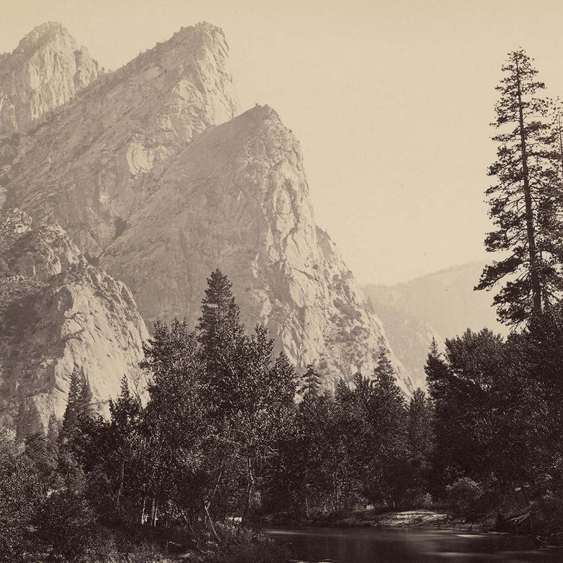 Three Brothers, Yosemite 1868 - Muir Way - Photograph