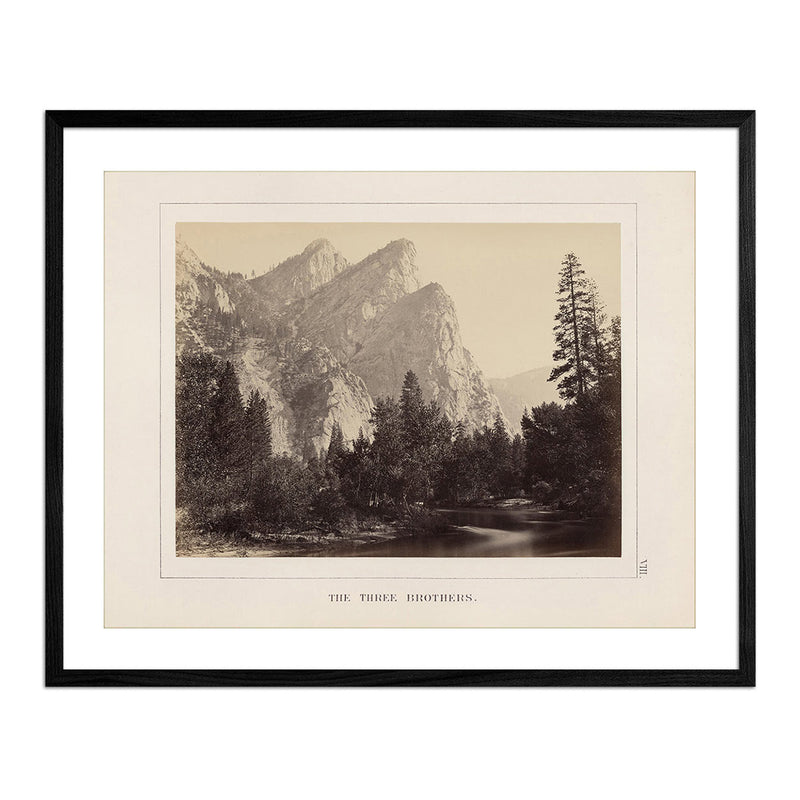 Three Brothers, Yosemite 1868 - Muir Way - Photograph