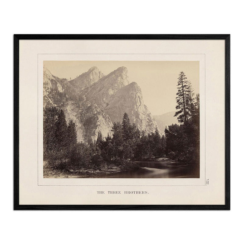 Three Brothers, Yosemite 1868 - Muir Way - Photograph