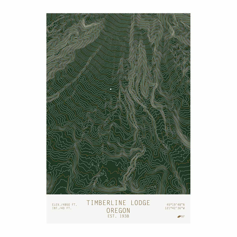 Timberline Lodge, Oregon - Muir Way - TOPO Series