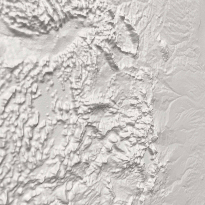 USA 3D Raised Relief Map - Muir Way