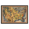 USA Pictorial Map 1942