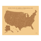 USA Hydrological Map Bradley