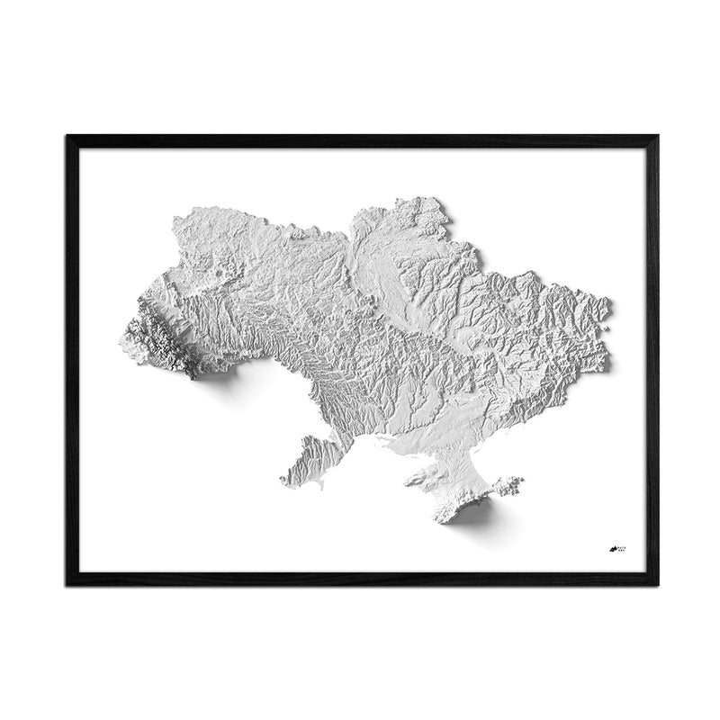 Ukraine Elevation Map - Muir Way - 