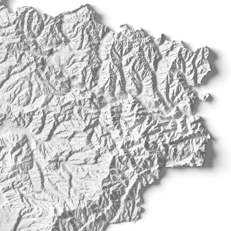 Ukraine Elevation Map - Muir Way - 
