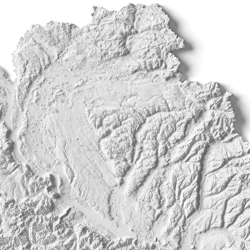 Ukraine Elevation Map - Muir Way - 