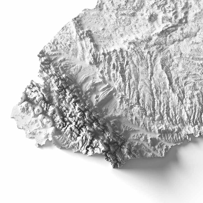 Ukraine Elevation Map - Muir Way - 