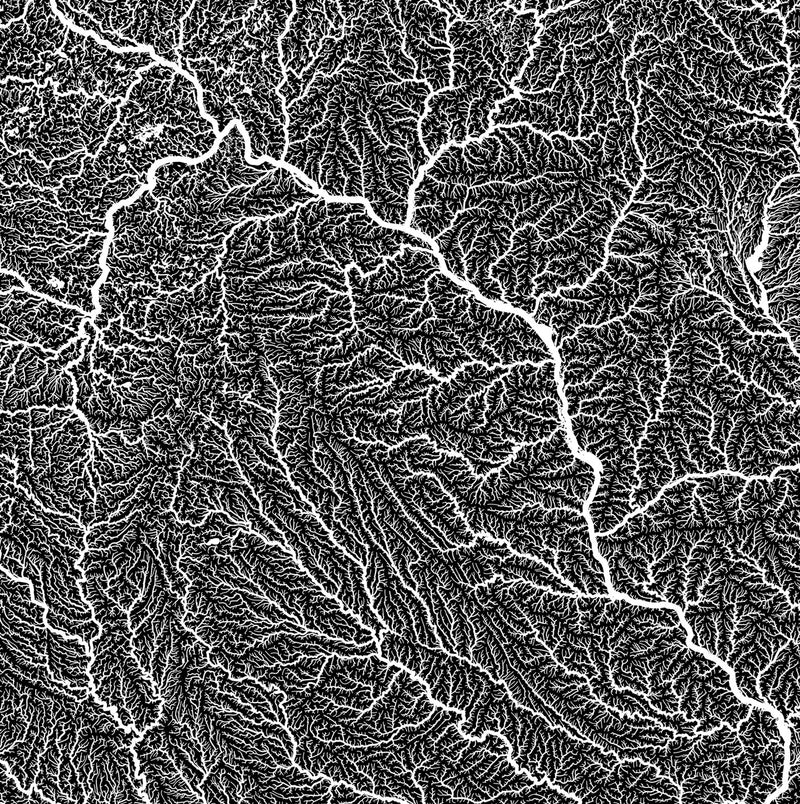 Upper Mississippi Regional Hydrological Map - Muir Way - Hydrology