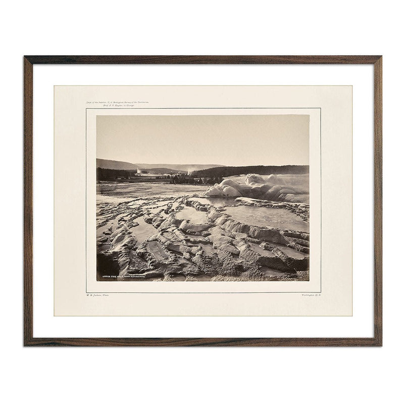 Upper Firehole Basin, from the Crater of Old Faithful, Yellowstone 1873 - Muir Way - Photograph