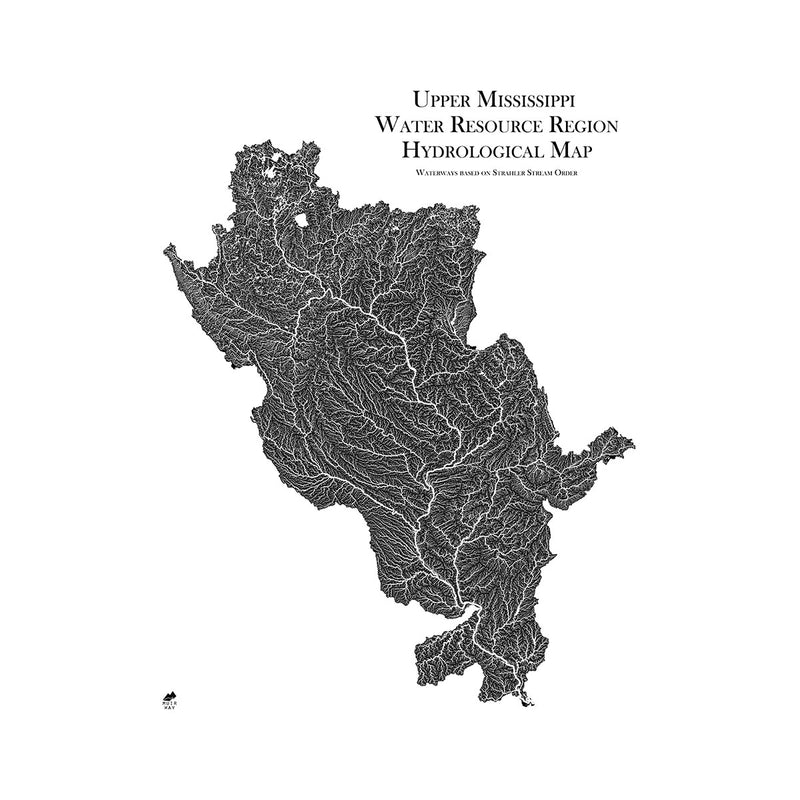 Upper Mississippi Regional Hydrological Map - Muir Way - Hydrology