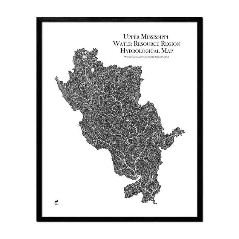 Upper Mississippi Regional Hydrological Map - Muir Way - Hydrology