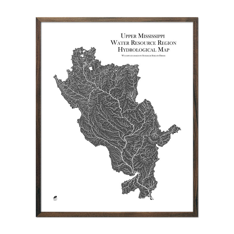 Upper Mississippi Regional Hydrological Map - Muir Way - Hydrology