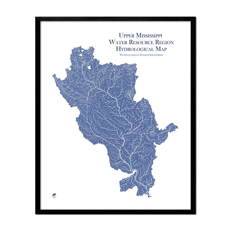 Upper Mississippi Regional Hydrological Map - Muir Way - Hydrology