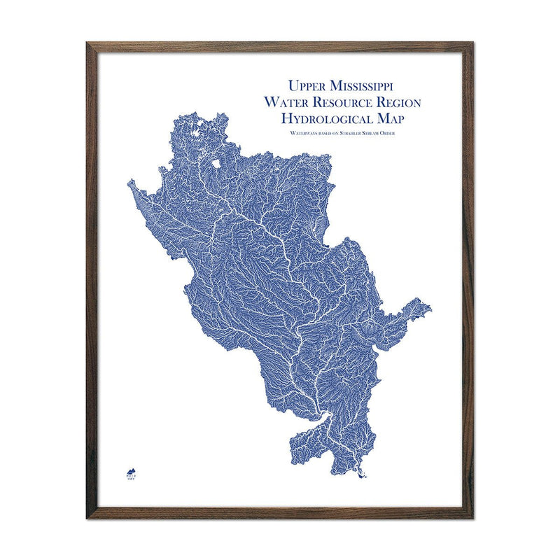 Upper Mississippi Regional Hydrological Map - Muir Way - Hydrology