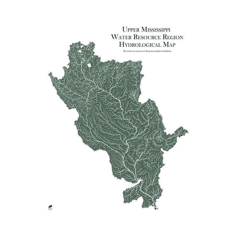 Upper Mississippi Regional Hydrological Map - Muir Way - Hydrology