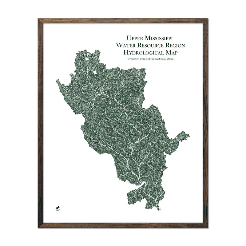 Upper Mississippi Regional Hydrological Map - Muir Way - Hydrology