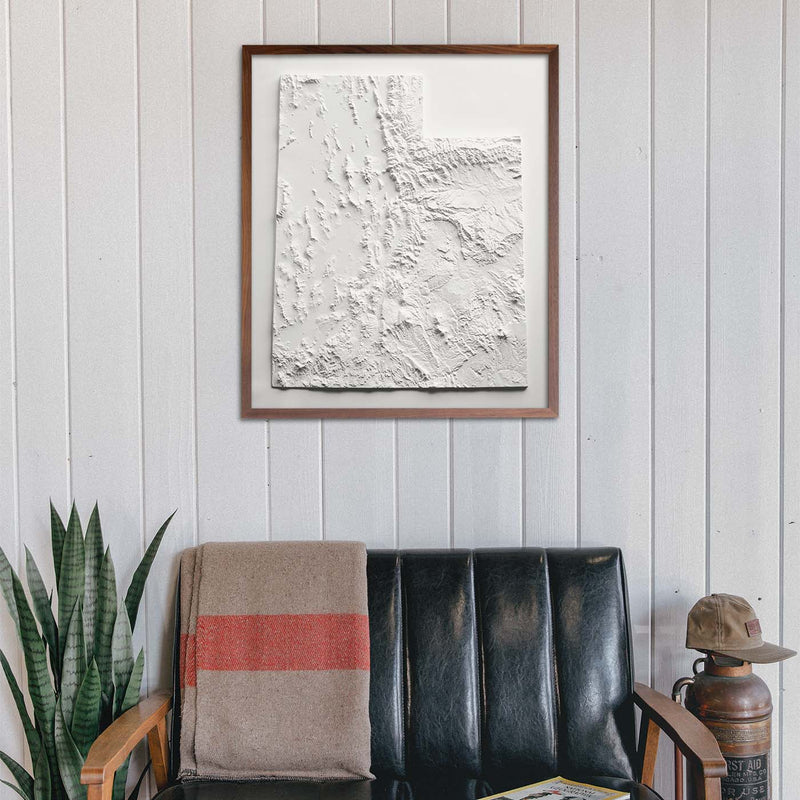 Utah 3D Raised Relief Map - Muir Way - 3D