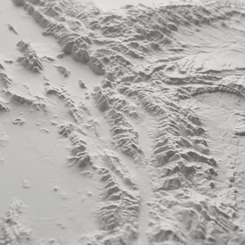 Utah 3D Raised Relief Map - Muir Way - 3D