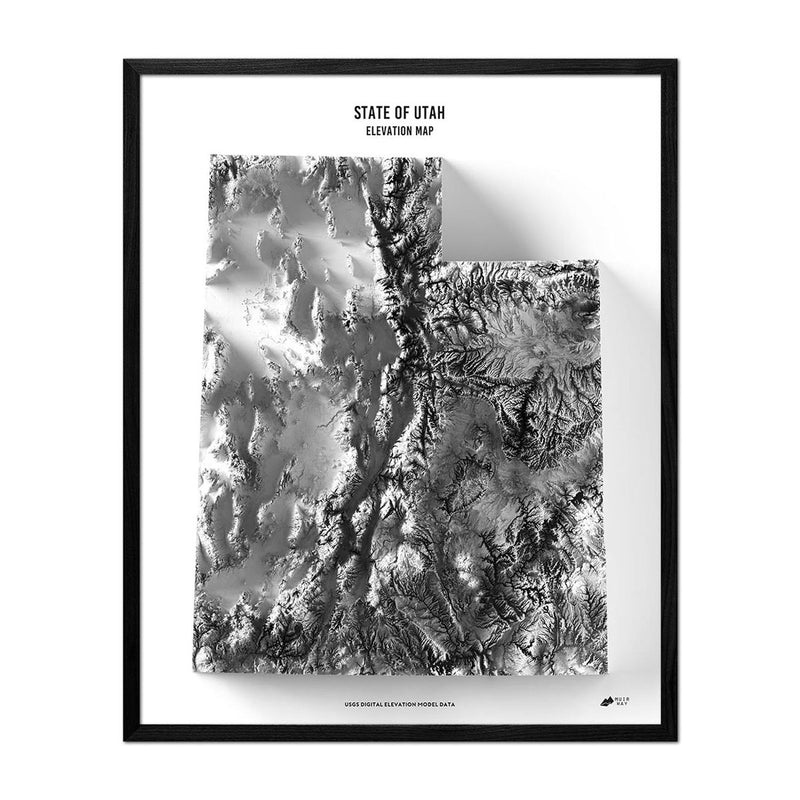 Utah Elevation Map