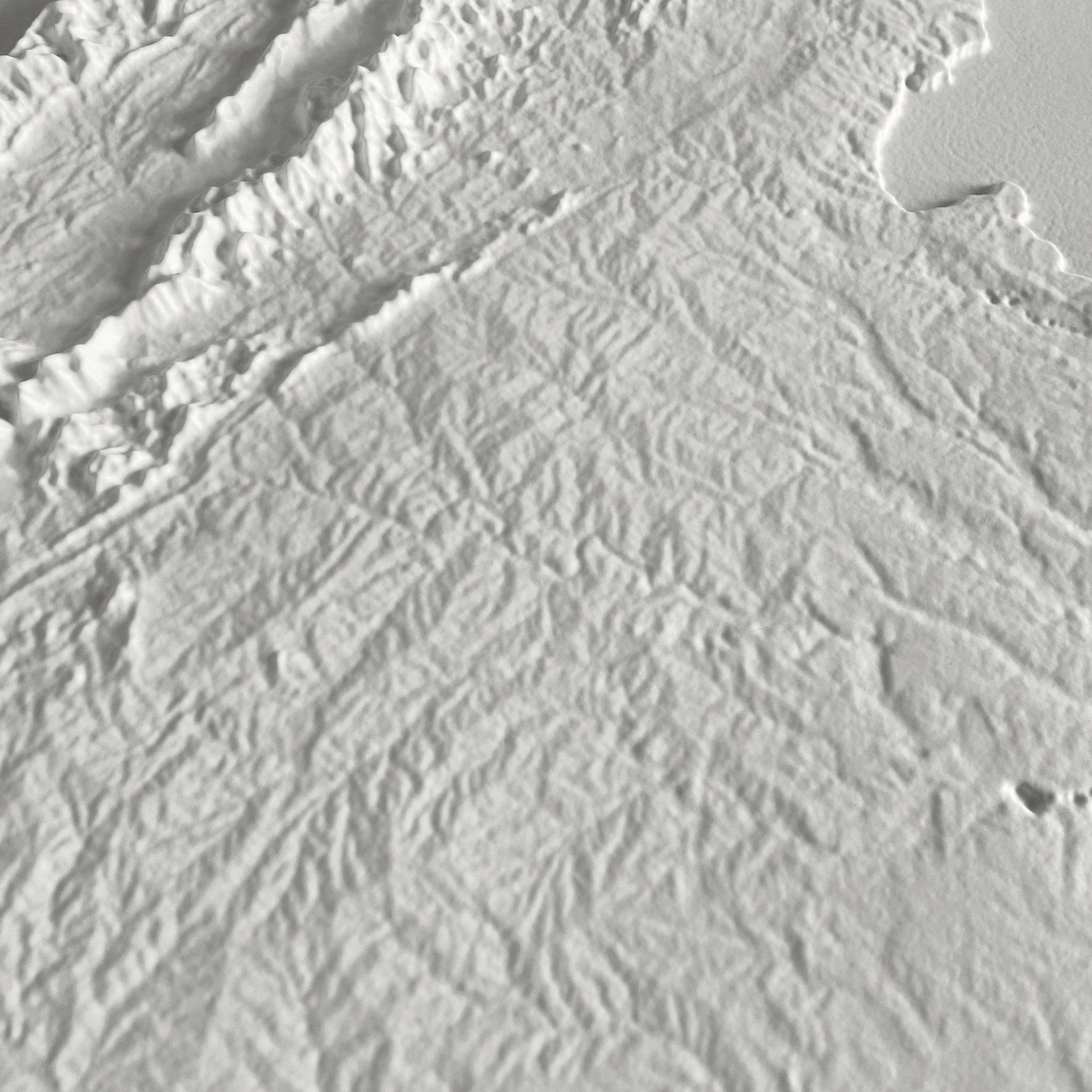 Virginia 3D Raised Relief Map - Muir Way - 3D