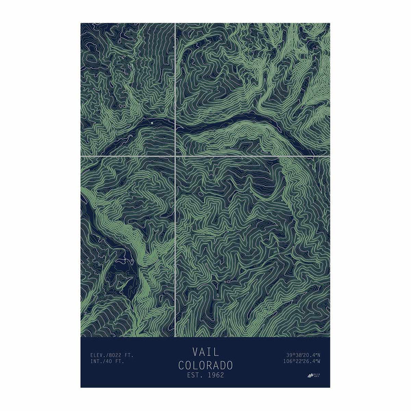 Vail, Colorado - Muir Way - TOPO Series