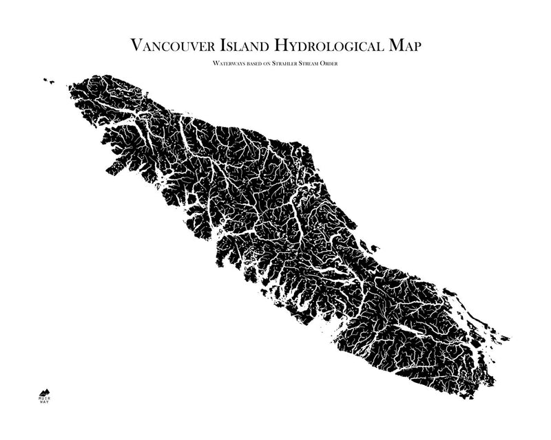 Vancouver Island Hydrological Map - Muir Way - Hydrology