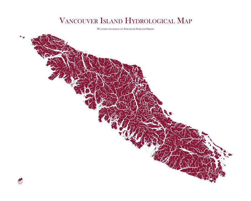 Vancouver Island Hydrological Map - Muir Way - Hydrology