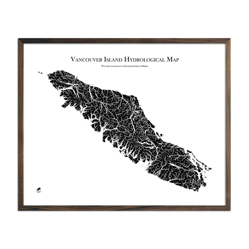 Vancouver Island Hydrological Map - Muir Way - Hydrology