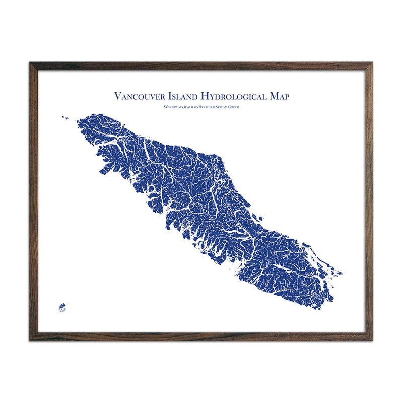 Vancouver Island Hydrological Map - Muir Way - Hydrology