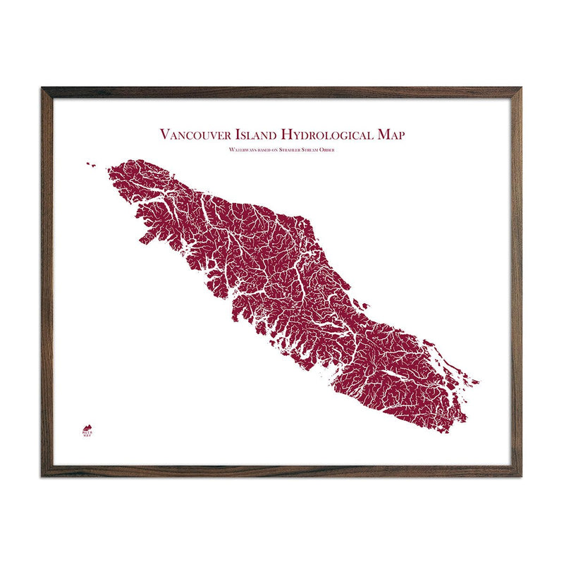 Vancouver Island Hydrological Map - Muir Way - Hydrology