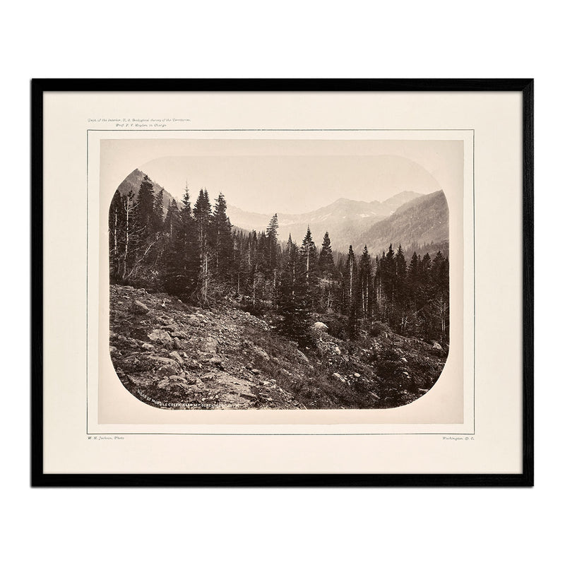 View Near Mount Blackmore, Yellowstone 1873 - Muir Way - Photograph